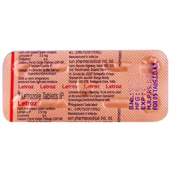 letroz 2.5mg tablet 5's